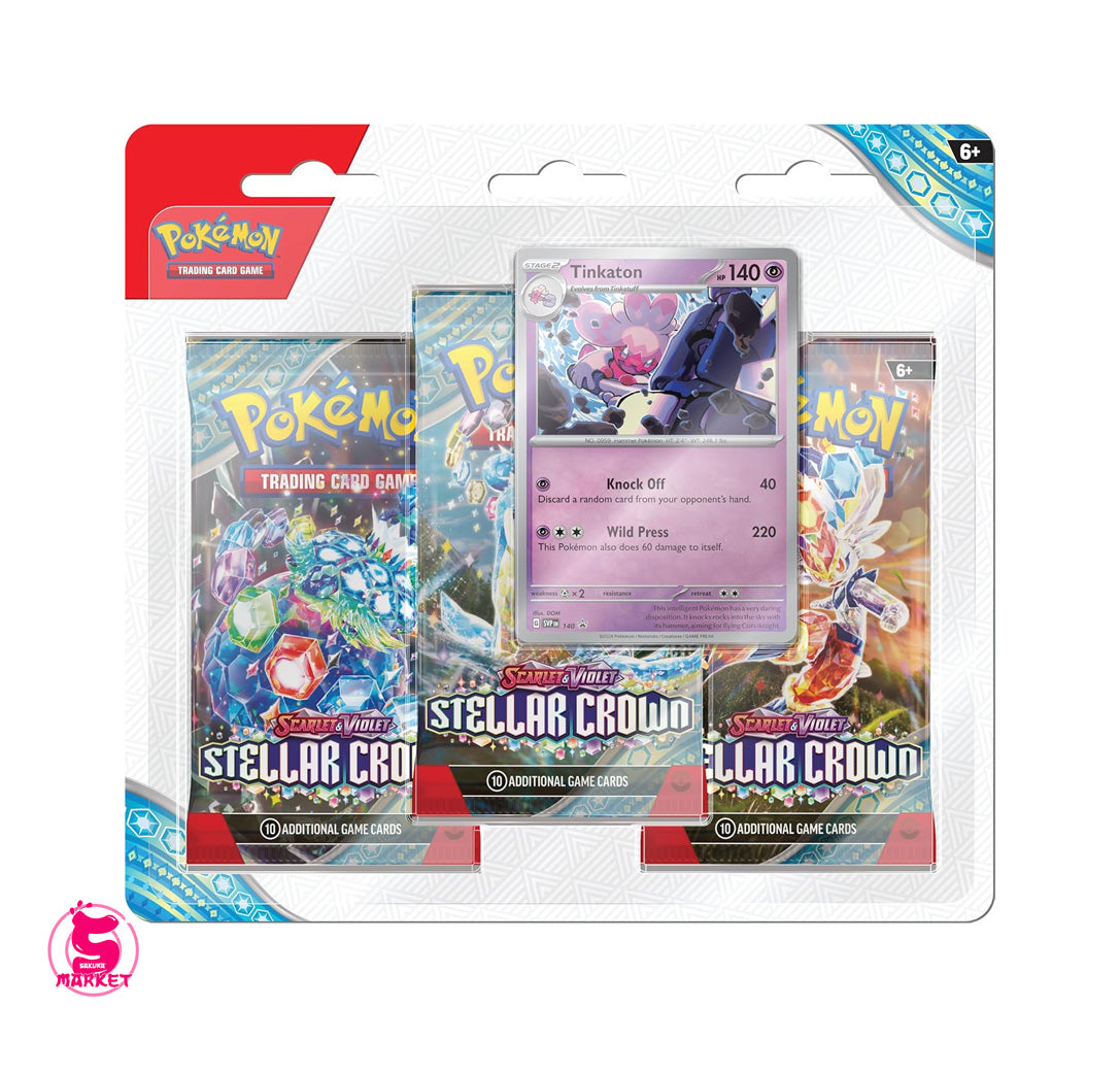 Pokémon TCG: Scarlet & Violet Stellar Crown Three-Booster Blister